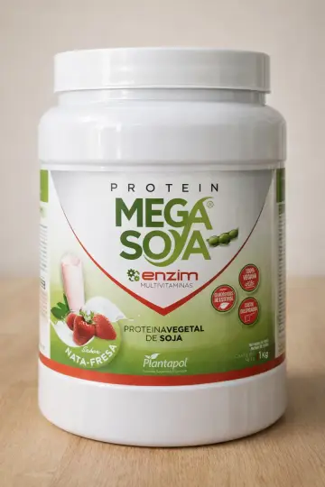 Proteína vegetal de soja 1kg sabor vainilla-avellana con vitaminas y enzimas digestivas
